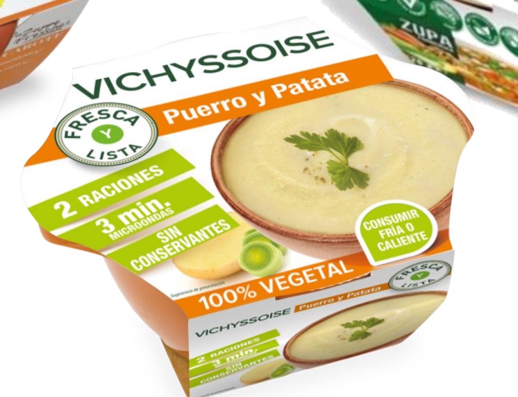 Fresh and pure vegetable soups without preservatives